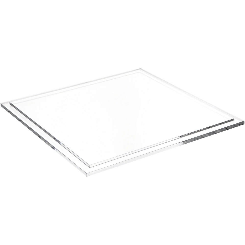 Plymor Clear Acrylic Base for Square Clear Acrylic Display Case, 10" x 10"