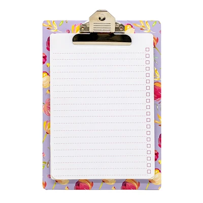 Blossom Clipboard with Pad - Pack 4