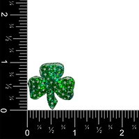 Set of 3, 1" Green Shamrock, Clover, Embroidered, Iron on Patch