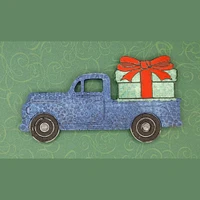 Vintage Truck with Christmas Present Silicone Freshie Mold