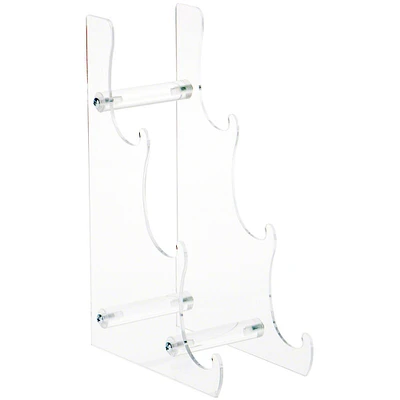 Plymor Clear Acrylic 3-Tier Display Easel, 10.5" H x 3.5" W x 6.75" D (For 6" - 7.5" Plates)