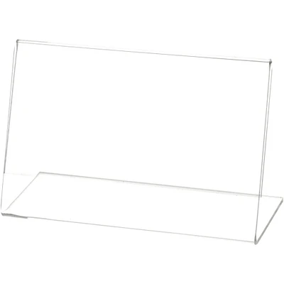 Plymor Clear Acrylic Sign Display / Literature Holder (Angled