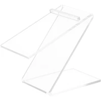 Plymor Clear Acrylic Elevated Heel "Z" Shoe Display Riser, 3" W x 6.25" D x 5.25" H