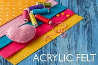 FabricLA Acrylic Felt Sheets for Crafts - Precut 9" X 12" Inches (20 cm X 30 cm) Felt Squares - Use Felt Fabric Craft Sheets for DIY, Hobby, Costume