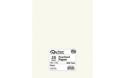 Paper Pearlized 8.5x11 80lb 25pcPk Pearl