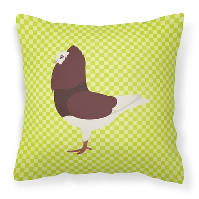 "Caroline's Treasures BB7774PW1414 Capuchin Red Pigeon Green Outdoor Canvas Fabric Decorative Pillow, 14"" x 3"" x 14"""