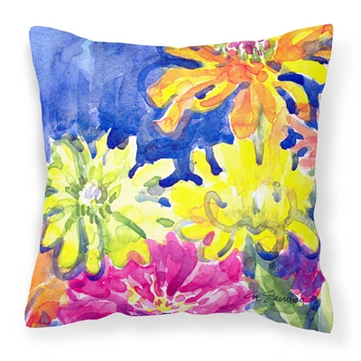 "Caroline's Treasures 6122PW1414 Flower Decorative Canvas Fabric Pillow, Large, Multicolor"