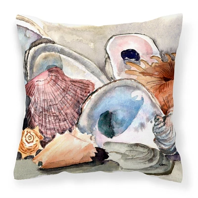 "Caroline's Treasures 8619PW1414 Sea Shells Decorative Canvas Fabric Pillow, Large, Multicolor"