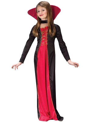 Elegant Victorian Vampire Girl's Costume