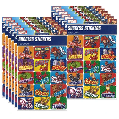 Marvel™ Super Hero Adventure Success Stickers, 120 Per Pack, 12 Packs