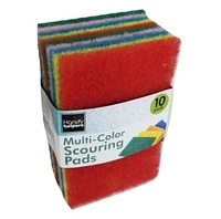 Handy Housewares 10-Piece Multi-Colored Non-Scratch Multi-Purpose Cleaning Scouring Pads