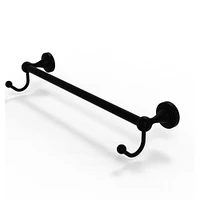 Sag Harbor Collection 24 Inch Towel Bar with Integrated Hooks - SG-41-24-HK-BKM