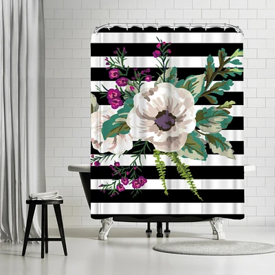 Floral Burst Trio B by Samantha Ranlet Shower Curtain 71" x 74"