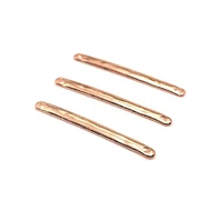 4, 20 or 50 Pieces: Rose Gold 33x3mm Simple Minimalist Bar Connectors