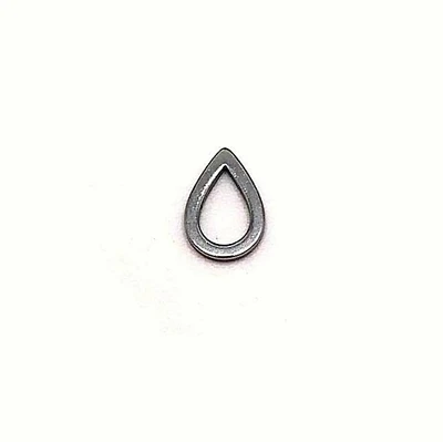 1, 4, 20 or 50 Pieces: Small Stainless Steel Teardrop Accent Charms