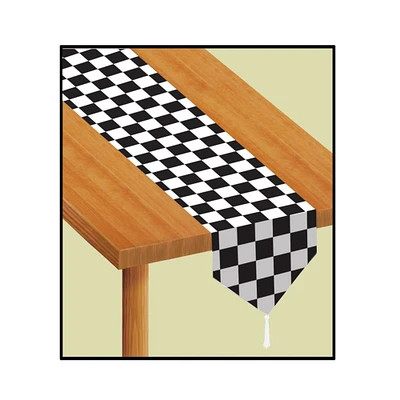 Printed Checkered Table Runner (Pack of 12)