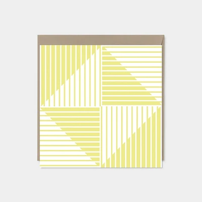 Pastel Geo Stripe Card