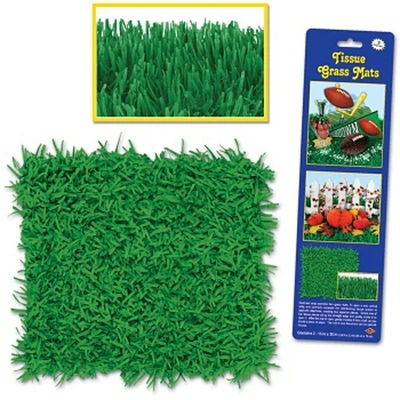 Packaged Tissue Grass Mats Party Decoration