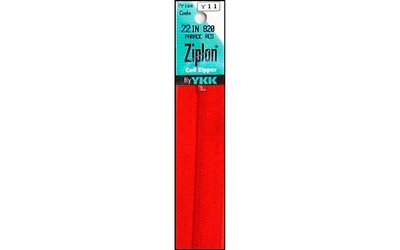YKK Ziplon Coil Zipper 22" Parade Red