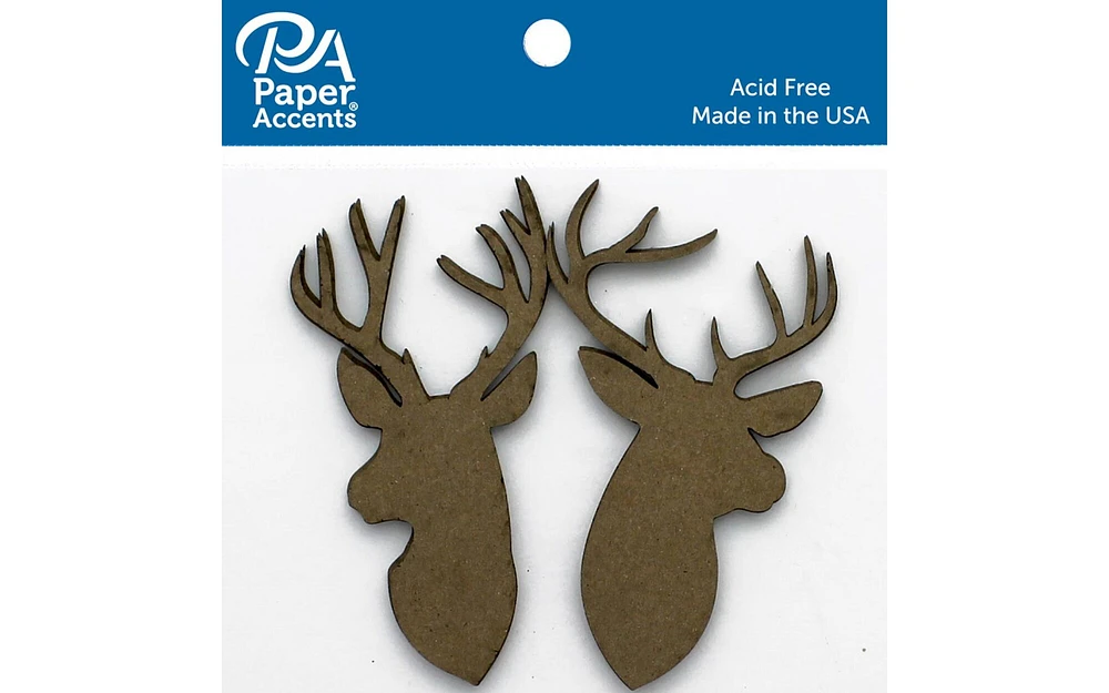 Chip Shape 6pc Deer Trophy Ast Natural