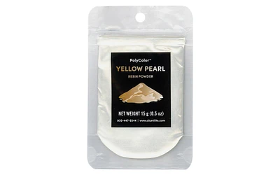 Alumilite PolyColor Resin Powder .5oz Yellow Pearl