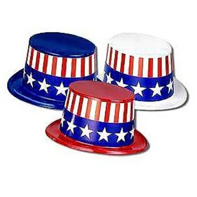 Plastic Toppers with Patriotic Top Hat?├┐