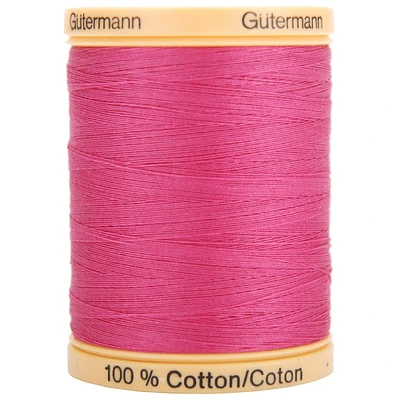Gutermann Natural Cotton Thread Solids 876Yd-Fuchsia Flowers