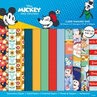 Creative World Of Crafts Disney Card Making Pad-Mickey & Minnie