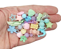 Easter Charm Mix, Assorted Pastel Dangles and Acrylic Charms, 35 pieces, Adorabilities