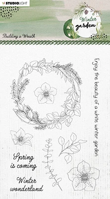 Studio Light Winter Garden Clear Stamp-Nr. 159, Building A Wreath