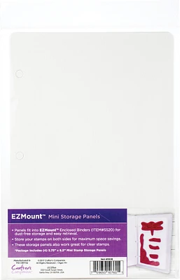 Multipack of 12 - EZMount Stamp Storage Panels 4/Pkg-5.75"X8.5"