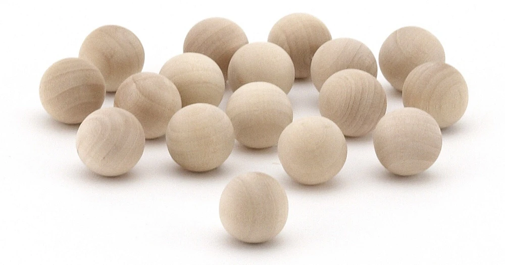 Hygloss Wood Balls 1-1/4" 8/Pkg-