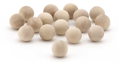 Hygloss Wood Balls 1-1/4" 8/Pkg-