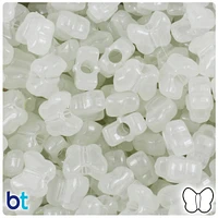 BeadTin Night Glow-in-the-Dark 13mm Butterfly Plastic Pony Beads (250pcs)