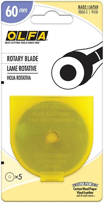 Olfa Rotary Blade 60Mm 5/Pkg-