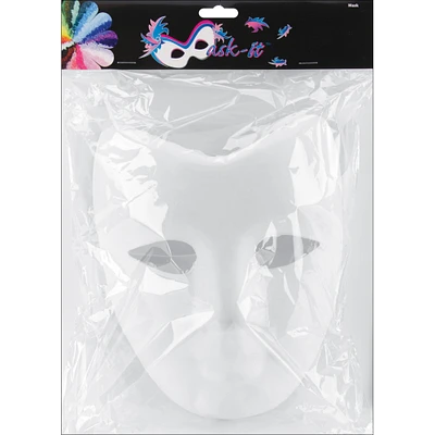 Mask-It Paper Full Face Form 7.5"-White