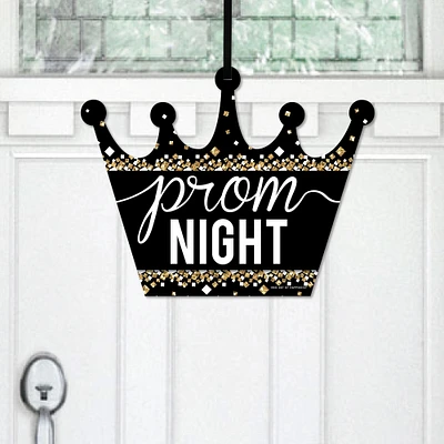 Big Dot of Happiness Prom - Hanging Porch Prom Night Party Outdoor Decorations - Front Door Decor - 1 Piece Sign