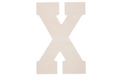 Good Wood by Leisure Arts Letter 13" X, Wooden Letters, Wood Letters, Wooden Letters Wall Decor, Large Wooden Letters, Wooden Letters 13 Inch, Small Wooden Letters for Crafts