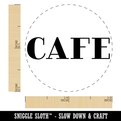 Cafe Fun Text Self-Inking Rubber Stamp for Stamping Crafting Planners