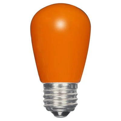 1.4w S14 LED 120v Ceramic Orange E26 Medium base