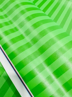 Lime Stripe Frosted Jelly Print Vinyl