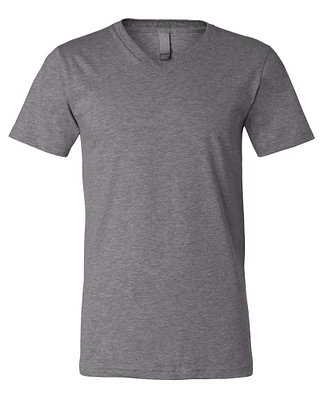 BELLA + CANVAS - Mens V-Neck Tee | 4.2 Oz./yd² (Us), 52/48 Airlume Combed and Ring-Spun Cotton/polyester, 32 Singles | Heather Cvc V-Neck Tee