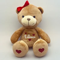 Personalized Teddy Bear Plush, custom name stuffed animal