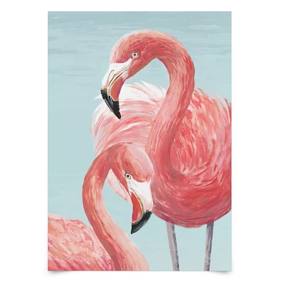 Majestic Flamingos by PI Creative Art Poster