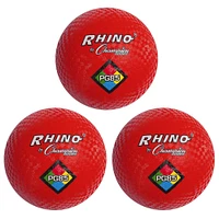Playground Ball, 8-1/2", Red, Pack of 3