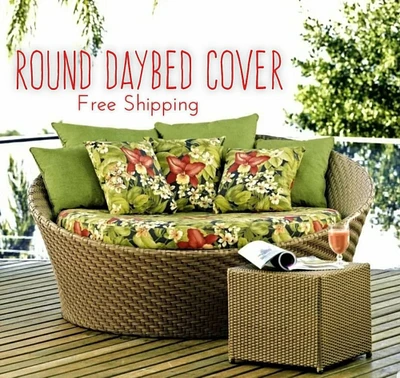 Round daybed cover