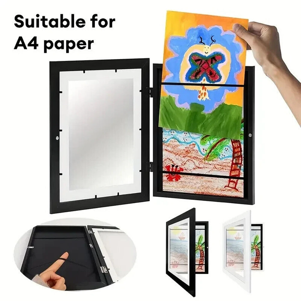 Set of 2 Kids Art Frames Art Display Frame Drawing Portfolio.