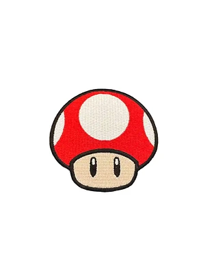 Mushroom Mario Game Iron on Embroidered Patch