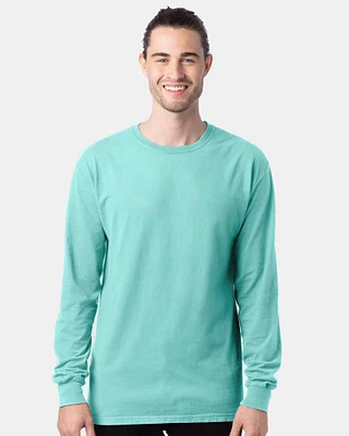 Premium Long Sleeve T-Shirt – Garment-Dyed Long Sleeve T-Shirt | 5.5 Oz./yd², Us-Grown, 100% Ringspun Cotton | Elevate Your Style with Our Chic Long Sleeve Tee-Effortlessly Blending Comfort and Style for a Versatile Casualwear | RADYAN®