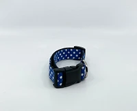 Bow Tie Dog Collar Royal Polka Dot Pet Collar Adjustable Sizes XS, S, M, L, XL